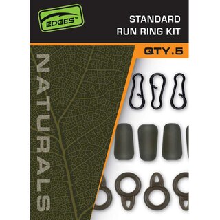 Fox Edges Naturals Standard Run Ring Kit x 8