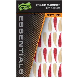 Fox Edges Essentials Pop up Maggots Red & White