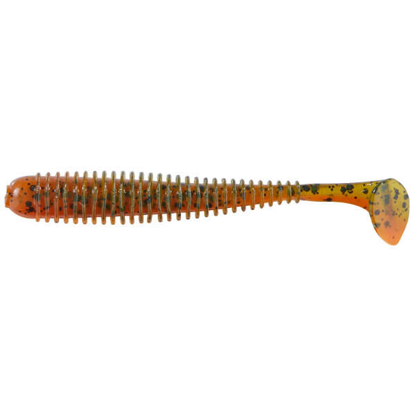 Balzer Shirasu Street  Worm Paddler 7,5cm Green Pumpkin Amber Red