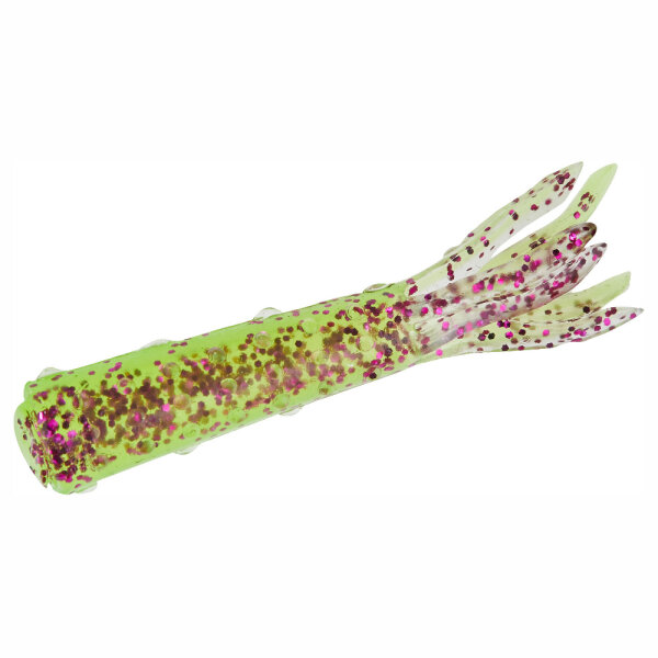 Balzer Shirasu Street Hairy Tubes 4,0cm Purple Chartreuse