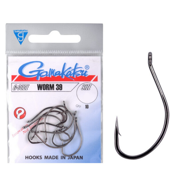 Gamakatsu Haken Worm 39 Black Gr.3