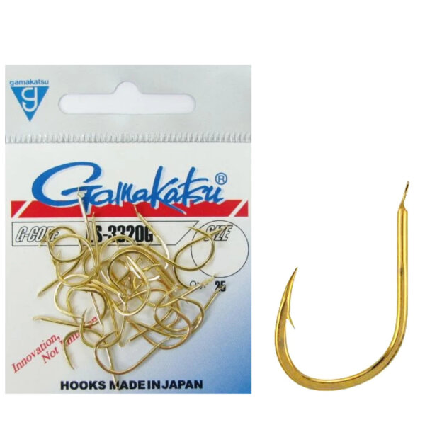 Gamakatsu Haken LS-3320G Gold Gr.8