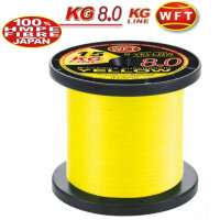 WFT KG 8.0 yellow Superbraid 10m 0,22mm/29Kg