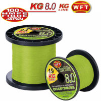 WFT KG 8.0 chartreuse Superbraid 10m 0,14mm/19Kg