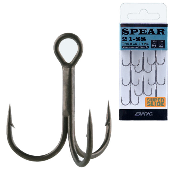 BKK Spear-21 SS Hook Drilling Size 4/0 (Pack of 4)