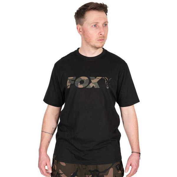 Fox Black / Camo Logo T-Shirt Gr.L