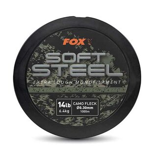 Fox Soft Steel Fleck Camo Mono 1000m Spule 0,30mm / 14lb 6,4kg