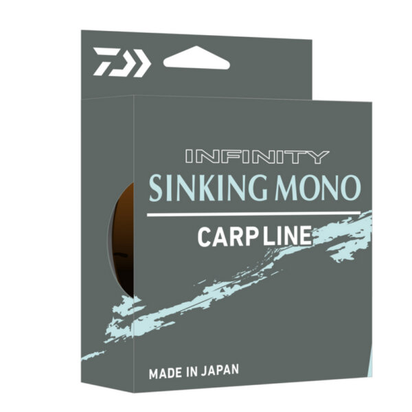 10m Daiwa Infinity Sinking Mono Carp Line Dunkel Olive 0,28mm / 6,3kg