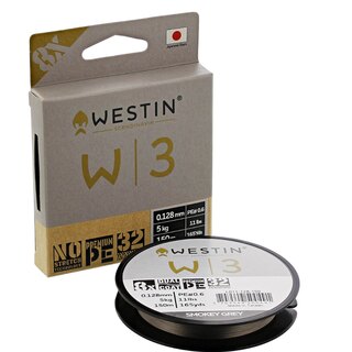 Westin W3 8- Braid Smokey Grey 150m PE0,2 / 0,08mm / 3,0kg