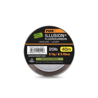 Fox Illusion Fluorocarbon Hooklink/Leader 20lb / 9,1Kg