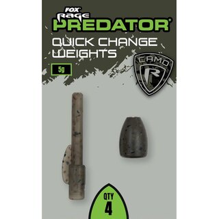 Fox Rage Predator Camo Quick Change Weights 5g