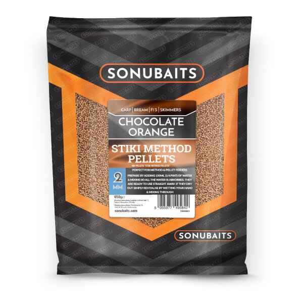 Sonubaits Stiki Method Pellets 2mm 650g Chocolate orange