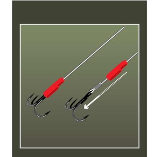 Fox Rage Predator Red Treble Hook Sleeves Large 10pcs