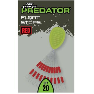 Fox Rage Predator Float Stops Red x 20pcs