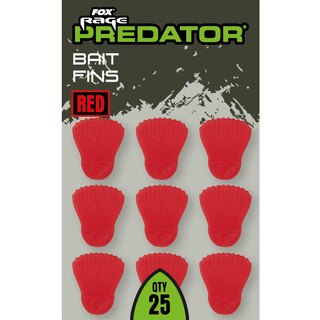 Fox Rage Predator Bait Fins Red x 25pcs