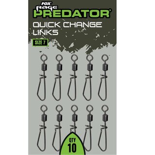 Fox Rage Predator Quick Change Links size 7