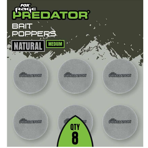 Fox Rage Predator Bait Poppers Neutral Medium