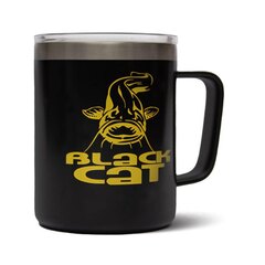 Black Cat Stainless Steel Thermal Mug