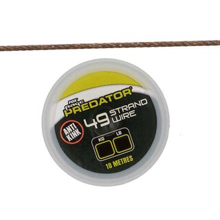 Fox Rage Predator Coated Wire 10m 19-Strand 26lb/12kg