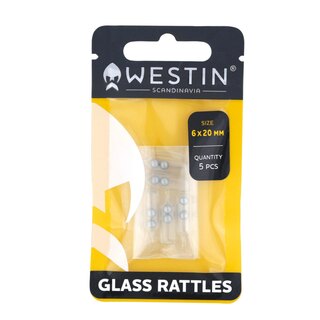 Westin Glass Rattles Glasrasseln Size 4x10mm