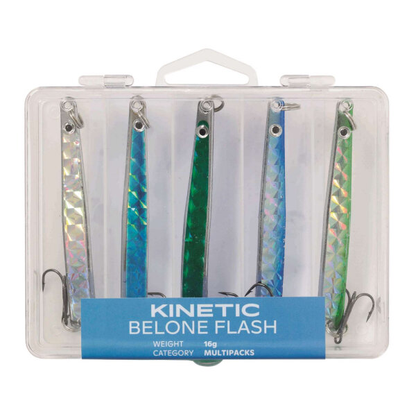 Kinetic Belone Flash Meerforellen Blinker 5er Set 26g