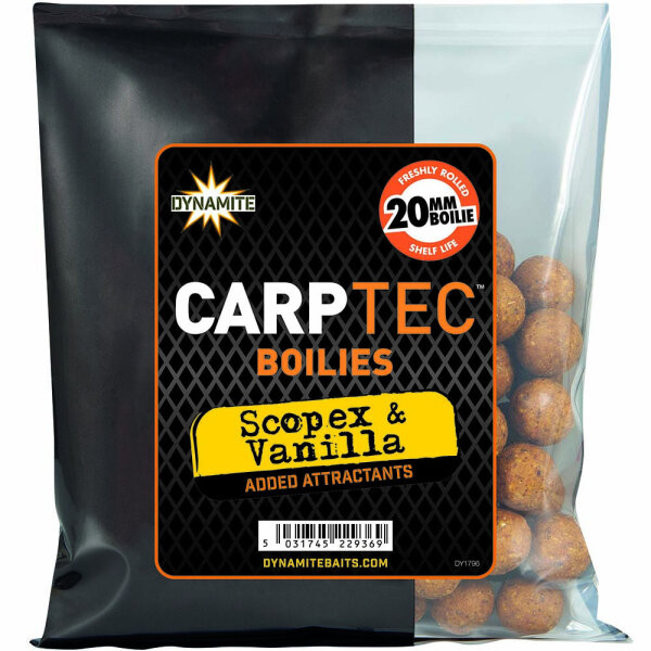 Dynamite Baits CarpTec Boilies 300g 20mm Scopex&Vanilla