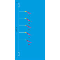 Sänger Aquantic Real Skin Herings Vorfach-Rig 5 Natrual Skin Gr.12