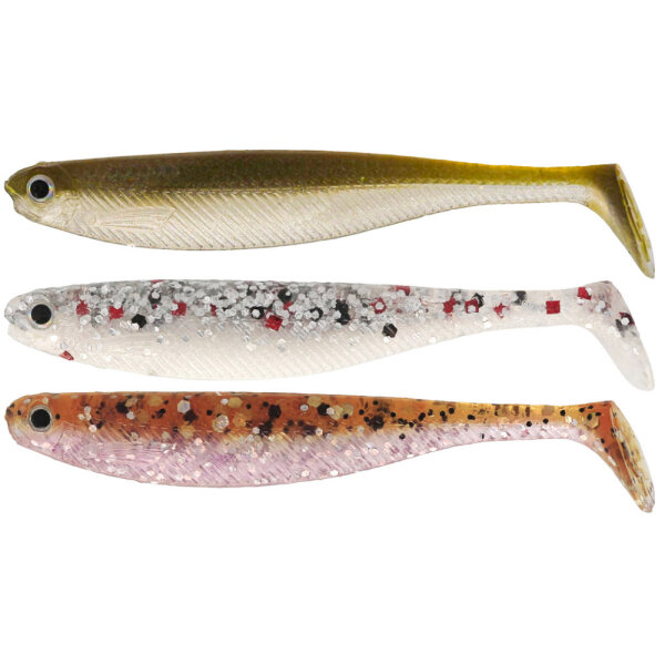Westin Shad Teez Slim 4,7cm 6er Pack Gummifisch Clear Water Mix 23
