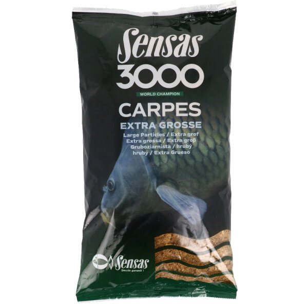 Sensas 3000 Carpe (Karpfen) Extra Grob Grundfutter