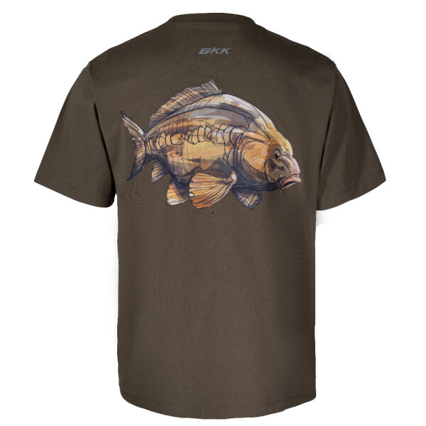 BKK Short Sleeve Casual Shirt Carp T-Shirt Green
