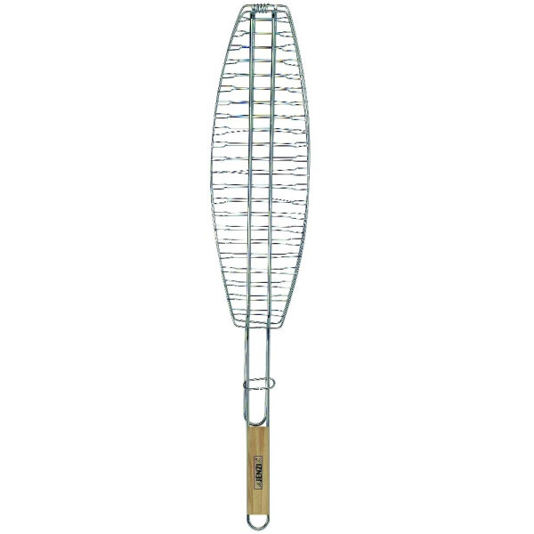 Jenzi Fischgriller 71cm mit Holzgriff