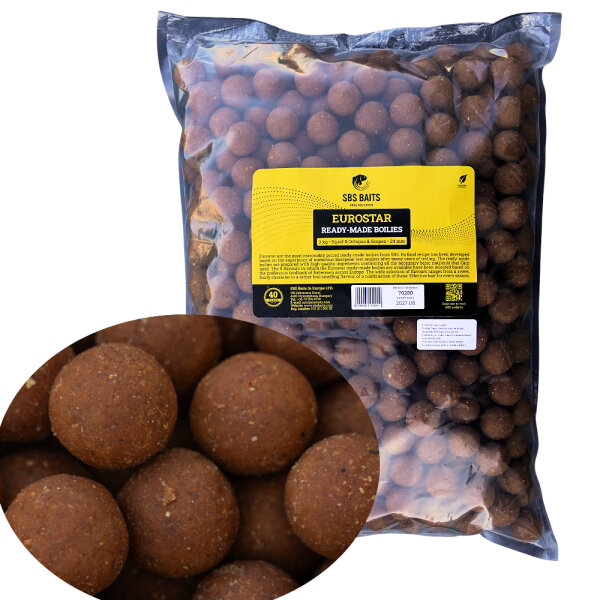 SBS Eurostar Ready Made Boilie 3kg Squid Octopus Scopex