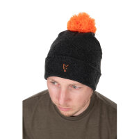 Fox Collection Bobble Hat Black/ Orange