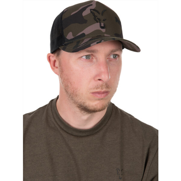 Fox Black Camo Trucker