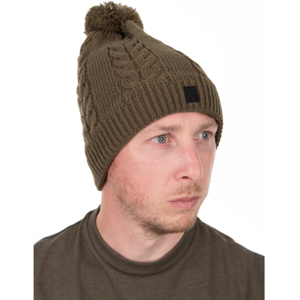 Fox Khaki Knitted Bobble