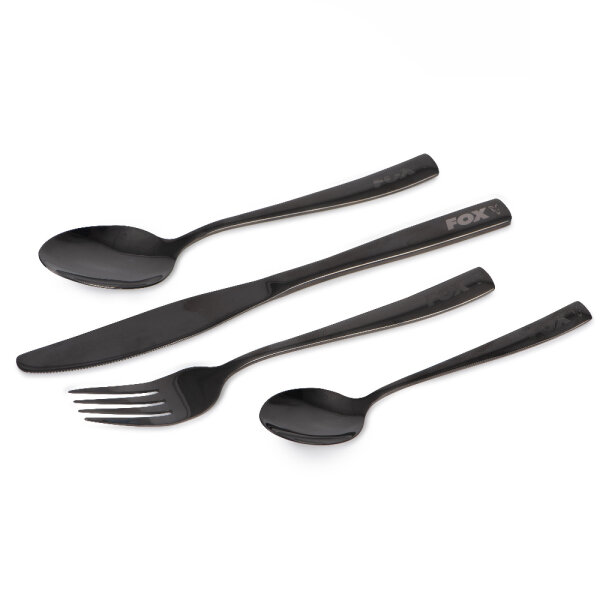 Fox Cookware Black Stainless Cutlery Set