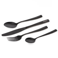 Fox Cookware Black Stainless Cutlery Set