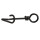 BKK Fast Spiral Snap - 32 Black Nickel Size 5 (Pack of 9) 40kg