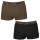 Fox Boxer Shorts 2er Pack Khaki / Black