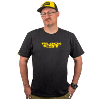 Black Cat Logo Black T-Shirt