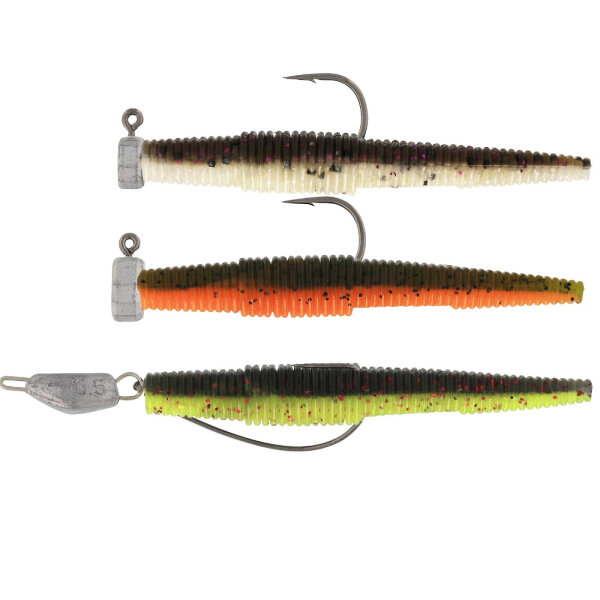 Westin Ned Worm Slim 5,5cm Rigged n Ready Dark Water Mix
