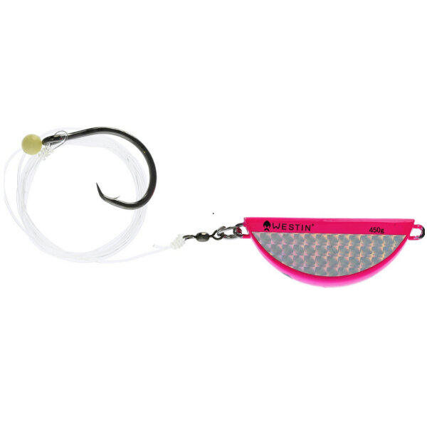 Westin Halibut Anti Twist Rig Circle Hook 450g Pink Flash