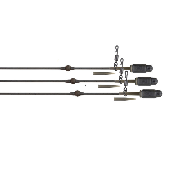 Fox Edges Tuff Tungsten Tubing Heli-Clip Rigs 3pcs