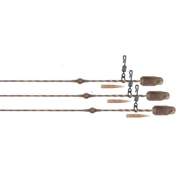 Fox Edges Camo Heli-Clip Rigs 40lb Submerge 3pcs