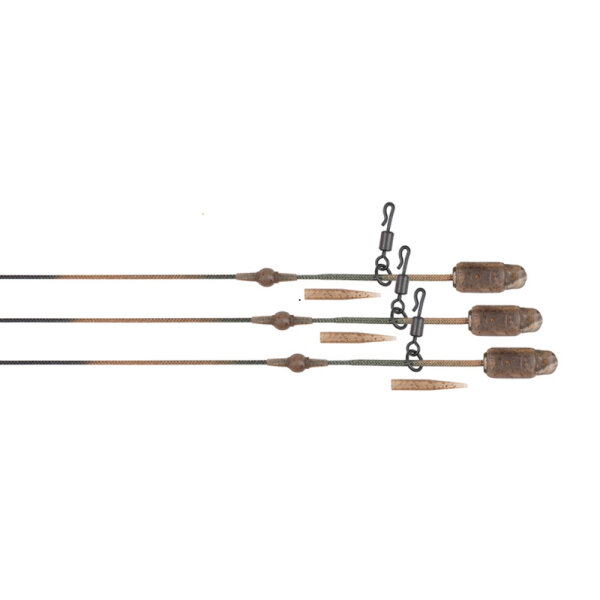Fox Edges Camo Heli-Clip Rigs 50lb Leadcore 3pcs