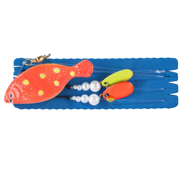 Balzer Inliner Plattfisch Blinker UV orange/gelb 80g