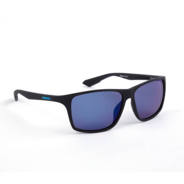 Shimano Eyewear Technium Matte Black & Blue Mirror