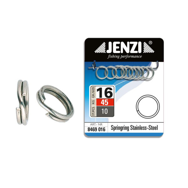 Jenzi Springringe Stainl-Steel Größe 16