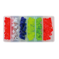 Jenzi Posenringe Silicon, 6-f. Sort.