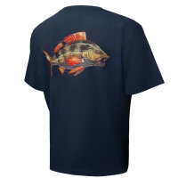 BKK Short Sleeve Casual Shirt Perch T-Shirt Navy